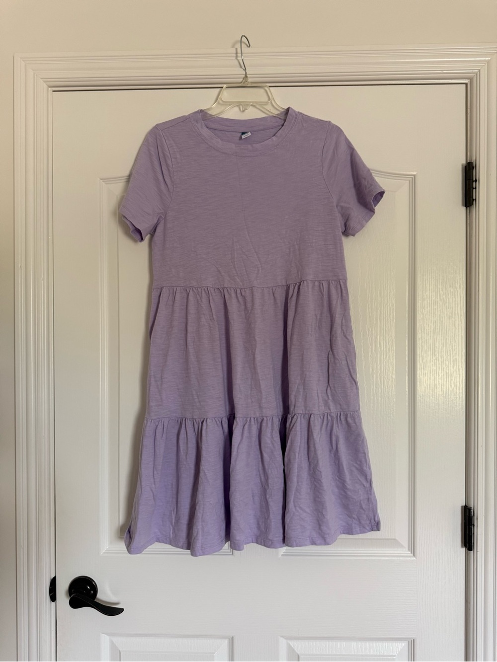 Old Navy Lavender Tiered Short-Sleeve Girls Dress